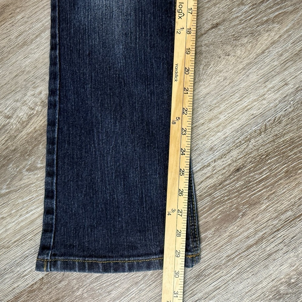 90s Southpole Jeans Womens Juniors 1 Bootcut Low Rise Fade Embroidered 25x29.5 - Picture 12 of 13